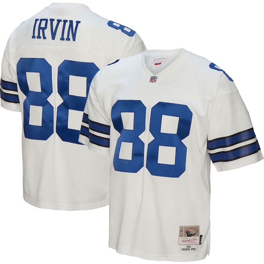 Men's Dallas Cowboys Michael Irvin Mitchell & Ness White Legacy Replica Jersey - Jersey