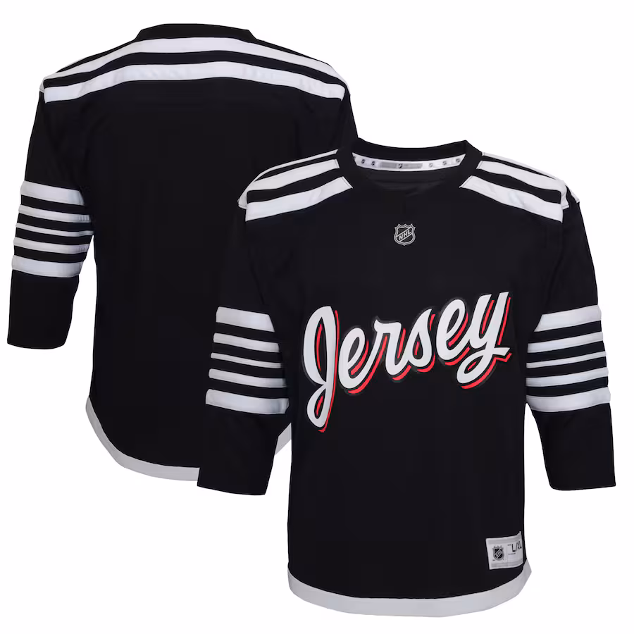 Youth New Jersey Devils Black 2021/22 Alternate Replica Jersey - Jersey