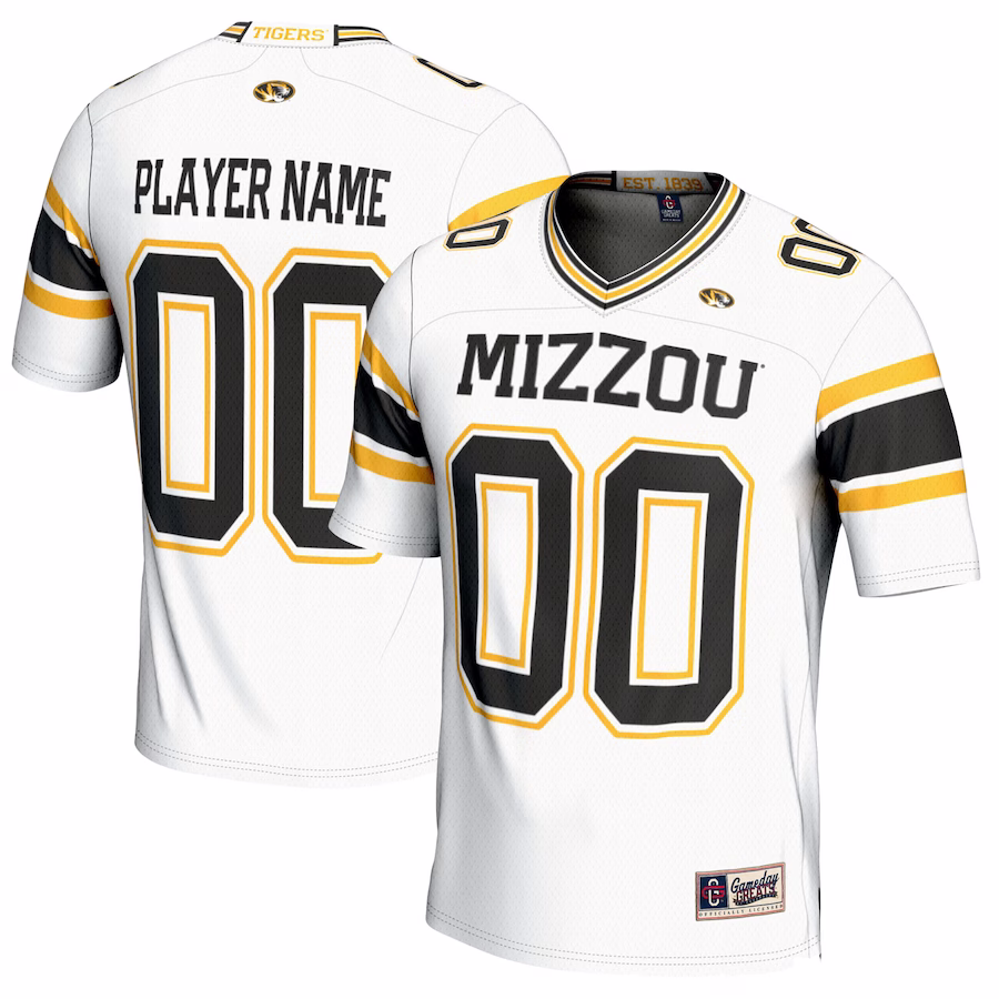 Missouri Tigers GameDay Greats Youth NIL Pick-A-Player Football Jersey - White - Jersey