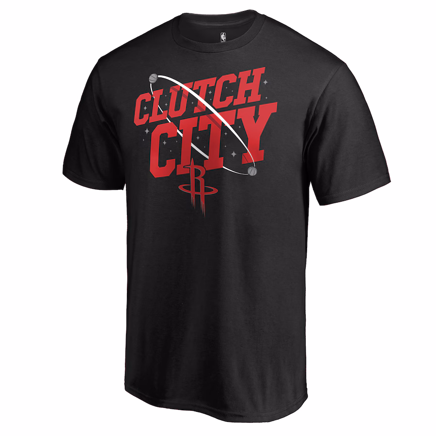 Men's Houston Rockets Black Hometown Collection Clutch City T-Shirt - Jersey