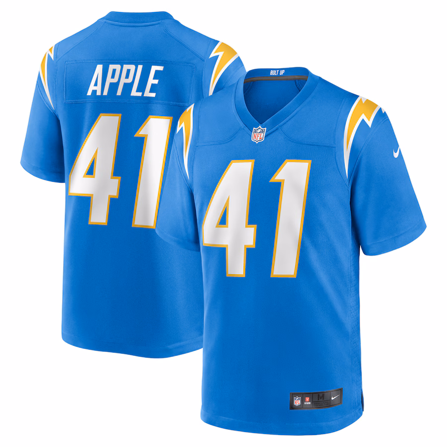 Men's Los Angeles Chargers Eli Apple Nike Powder Blue Team Game Jersey - Jersey