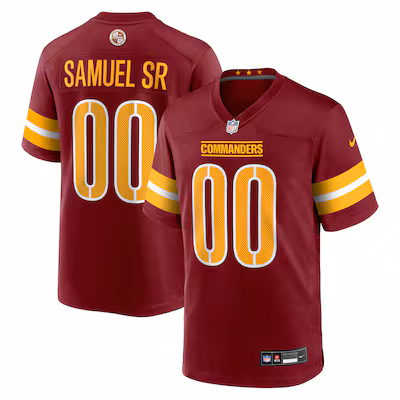 Men's Washington Commanders Deebo Samuel Sr Nike Burgundy Game Player Jersey - Jersey