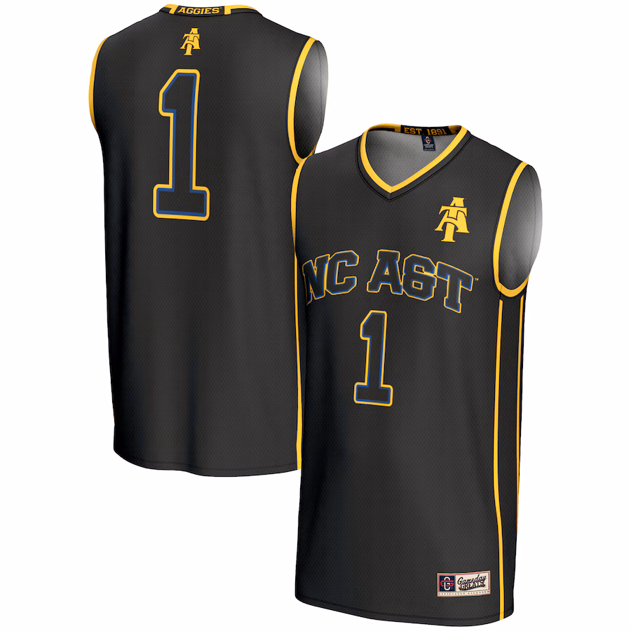 Youth GameDay Greats Black #1 North Carolina A&T Aggies Lightweight Basketball Jersey - Jersey