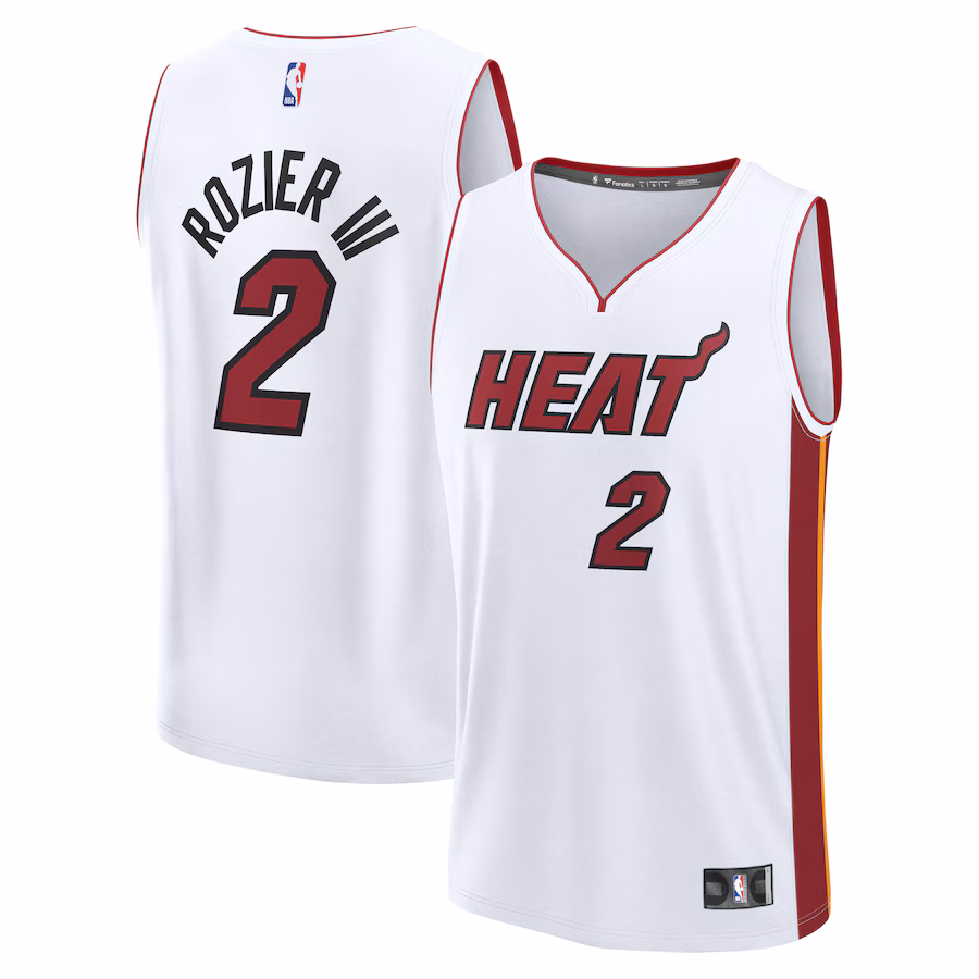 Men's Miami Heat Terry Rozier Fanatics White Fast Break Player Jersey - Association Edition - Jersey