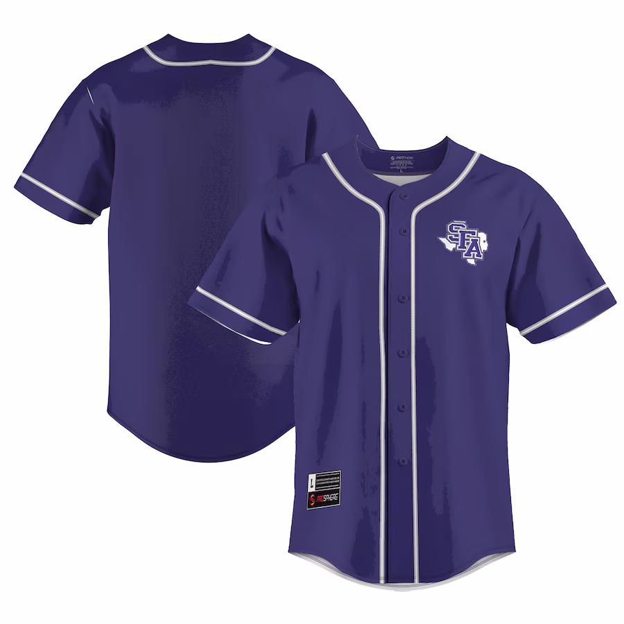 Stephen F Austin Lumberjacks GameDay Greats  Lightweight Baseball Jersey - Purple - Jersey