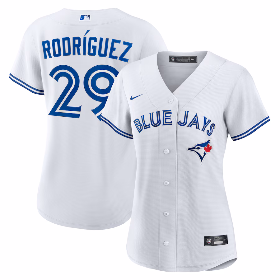 Women's Toronto Blue Jays Yariel Rodriguez Nike White Home Replica Jersey - Jersey
