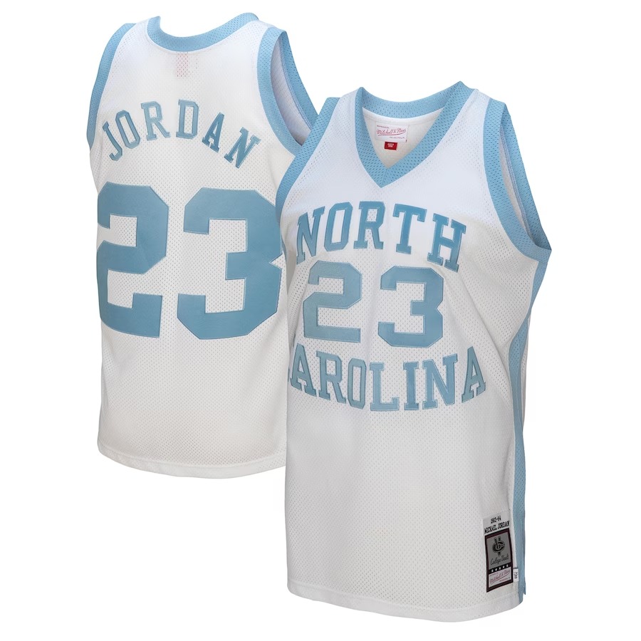 Michael Jordan North Carolina Tar Heels Mitchell & Ness 1983/84 Authentic Retired Player Jersey - White - Jersey
