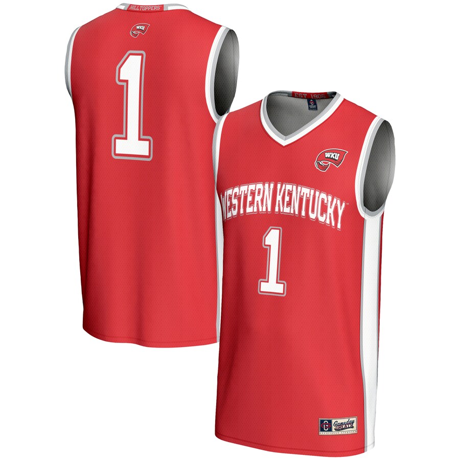 Youth GameDay Greats Red #1 Western Kentucky Hilltoppers Lightweight Basketball Jersey - Jersey