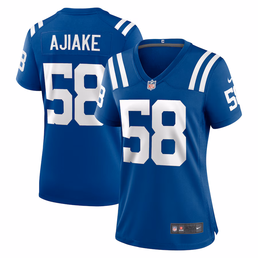 Women's Indianapolis Colts Austin Ajiake Nike  Royal Game Jersey - Jersey