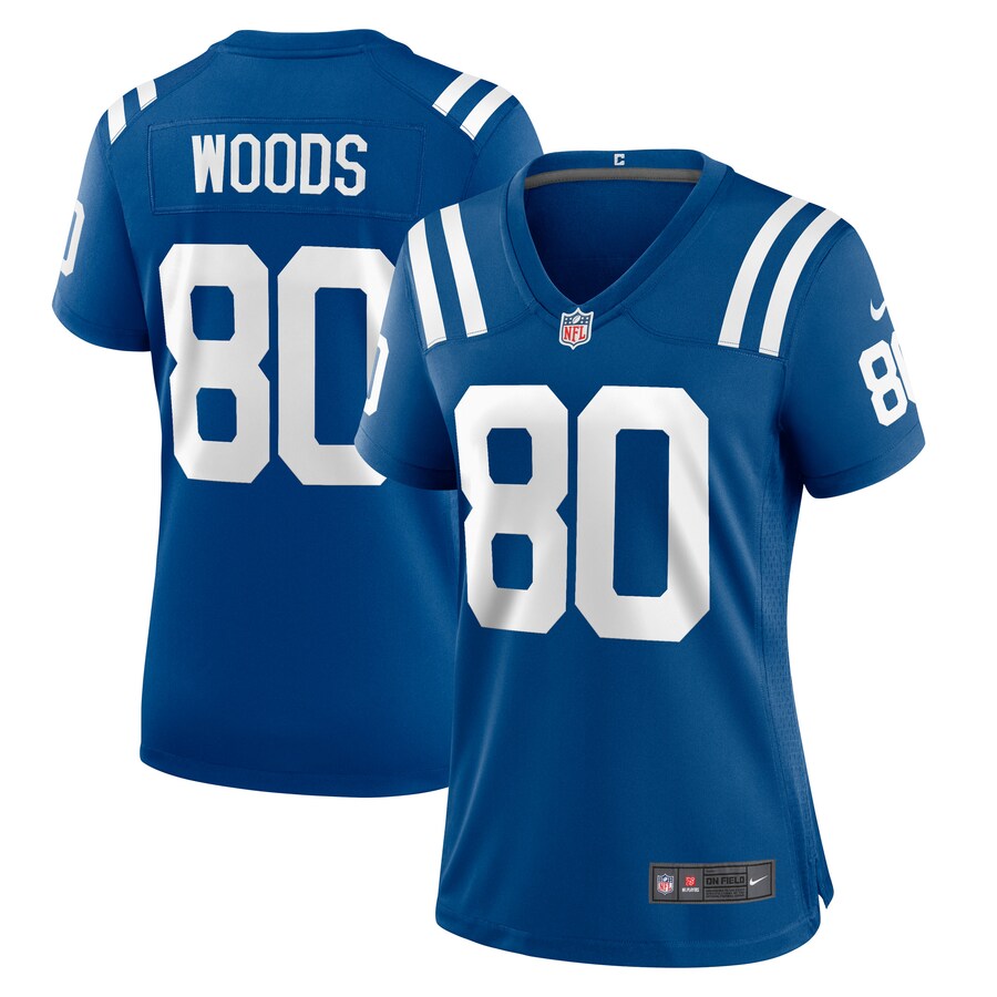 Women's Indianapolis Colts Jelani Woods Nike Royal Player Game Jersey - Jersey
