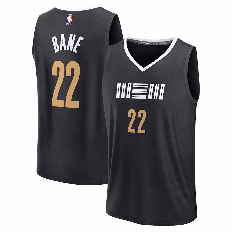 Men's Memphis Grizzlies Desmond Bane Fanatics Black Fast Break Jersey - City Edition - Jersey