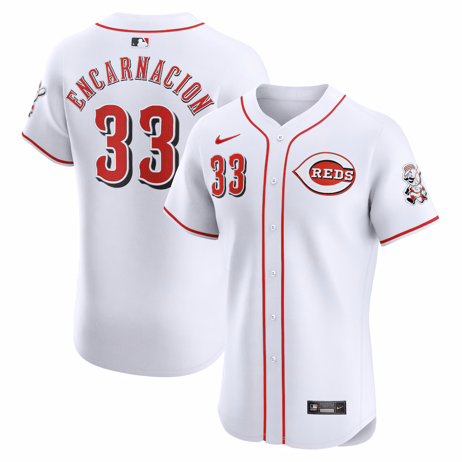 Men's Cincinnati Reds Christian Encarnacion-Strand Nike White Home Elite Player Jersey - Jersey