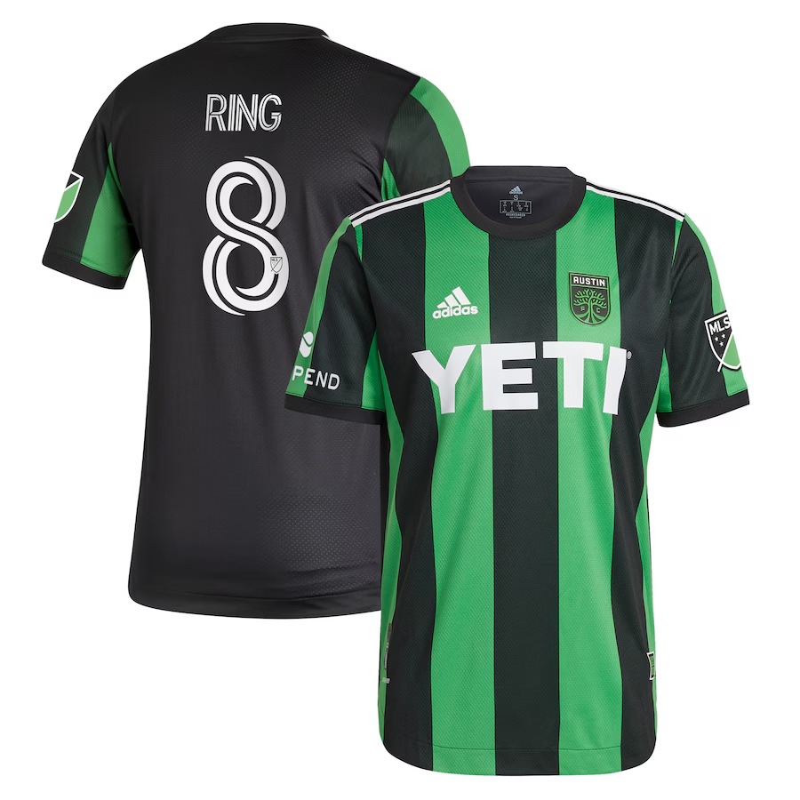 Men's Austin FC Alexander Ring adidas Black 2021 Primary Authentic Jersey - Jersey