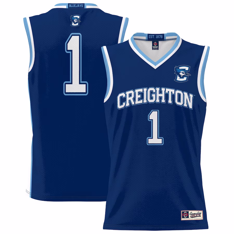 #1 Creighton Bluejays GameDay Greats Unisex Lightweight Basketball Jersey - Blue - Jersey