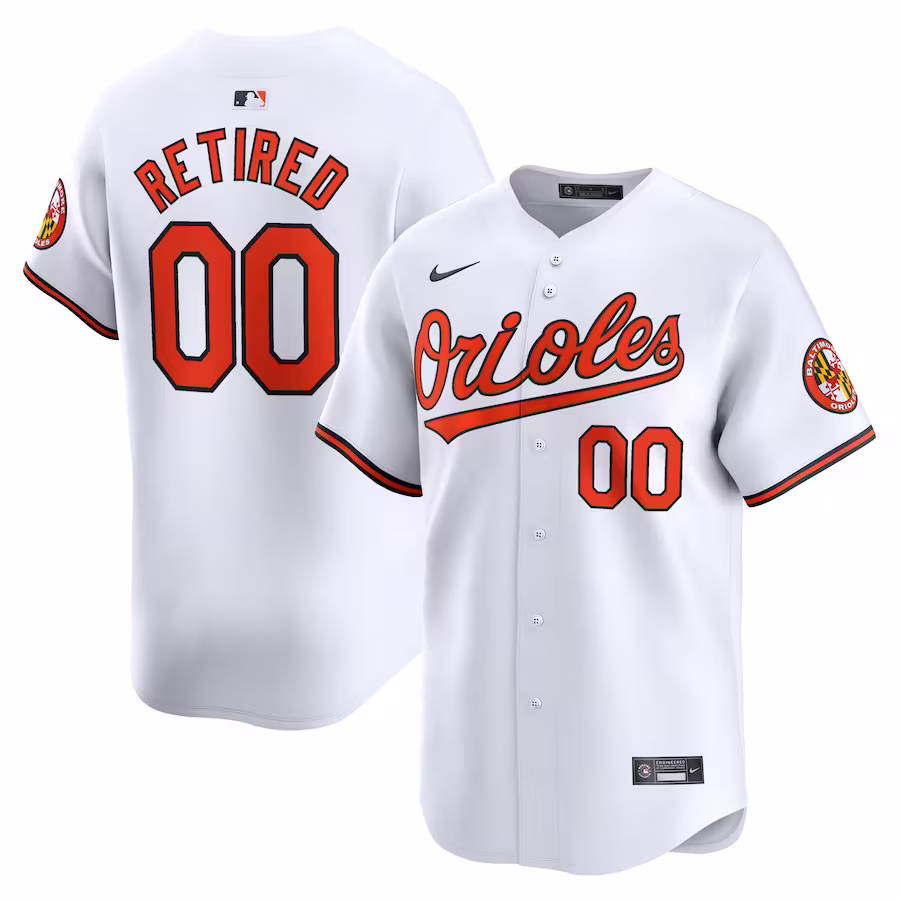 Men's Baltimore Orioles Nike White Home Limited Pick-A-Player Retired Roster Jersey - Jersey
