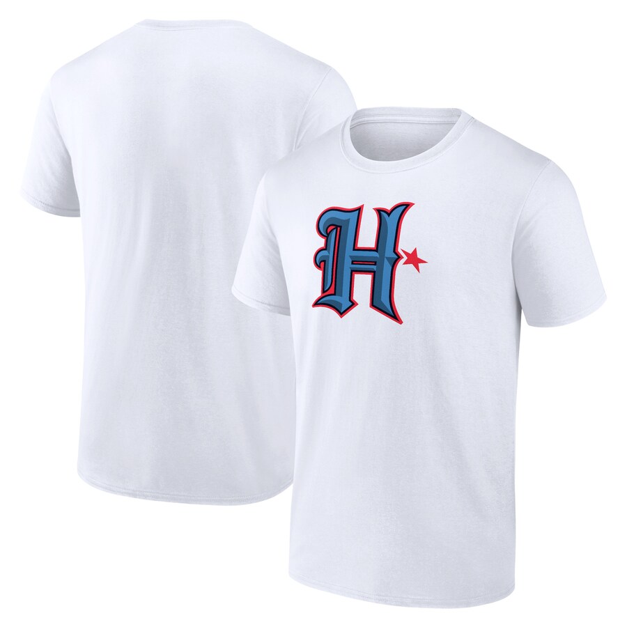 Men's Houston Texans White Secondary Logo Lightweight T-Shirt - Jersey