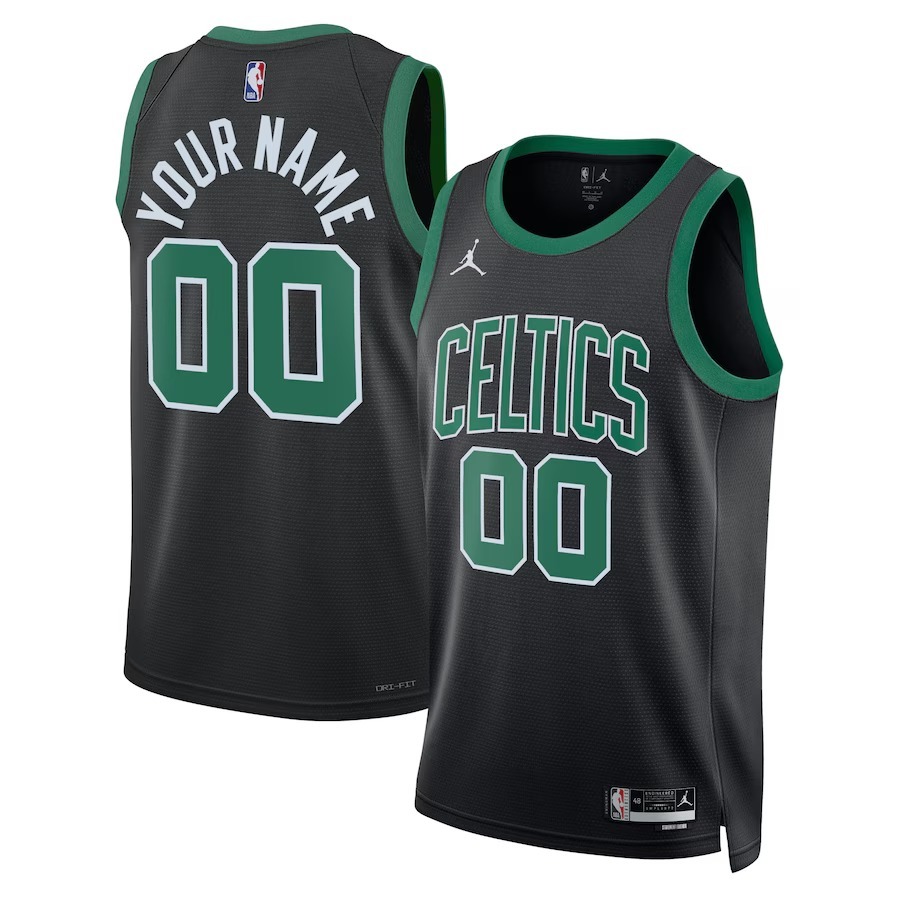 Unisex Boston Celtics Jordan Brand Black 2022/23 Swingman Custom Jersey - Statement Edition - Jersey
