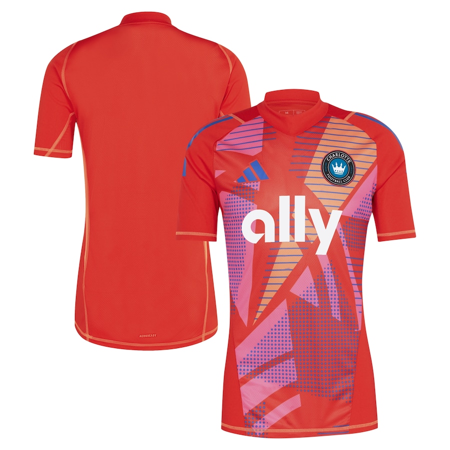 Men's Charlotte FC adidas Red 2024 Goalkeeper Jersey - Jersey