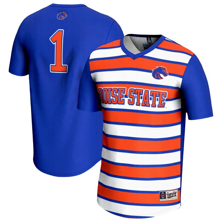 Unisex GameDay Greats #1 Royal Boise State Broncos Lightweight Soccer Fashion Jersey - Jersey