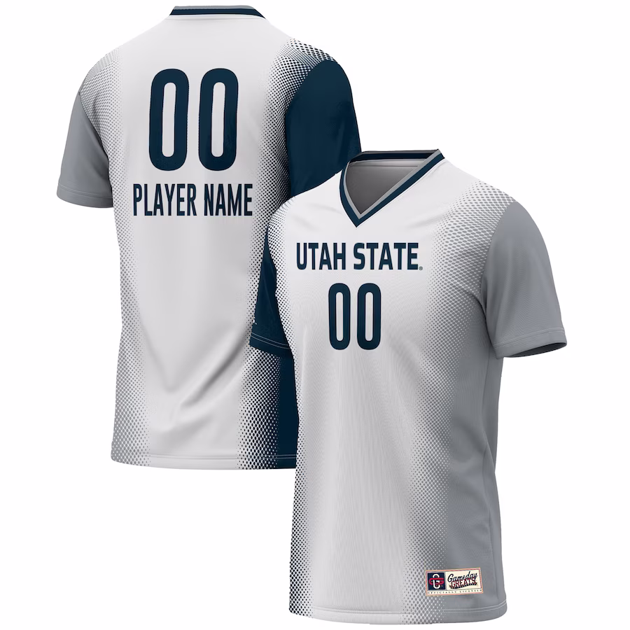 Utah State Aggies GameDay Greats Youth NIL Pick-A-Player Lightweight Women's Soccer Jersey - White - Jersey