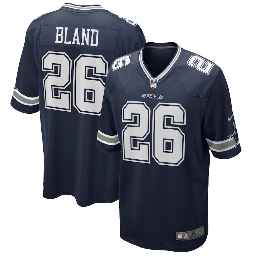 Men's Dallas Cowboys DaRon Bland Nike Navy Game Jersey - Jersey