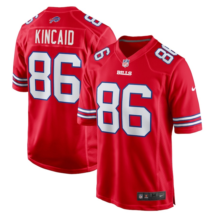 Men's Buffalo Bills Dalton Kincaid Nike Red Alternate Game Jersey - Jersey
