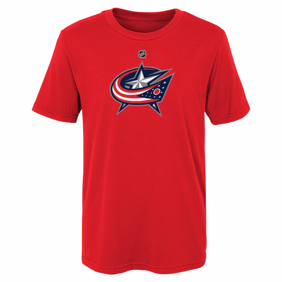 Youth Columbus Blue Jackets Red Primary Logo T-Shirt - Jersey
