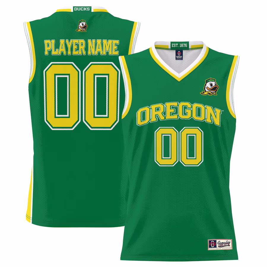 Oregon Ducks GameDay Greats Men's NIL Pick-A-Player Lightweight Basketball Jersey - Green - Jersey