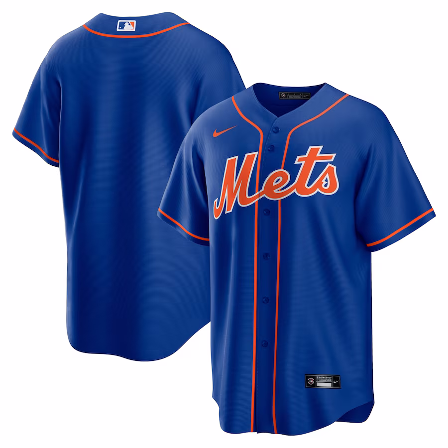 Men's New York Mets Nike Royal Alternate Replica Team Jersey - Jersey