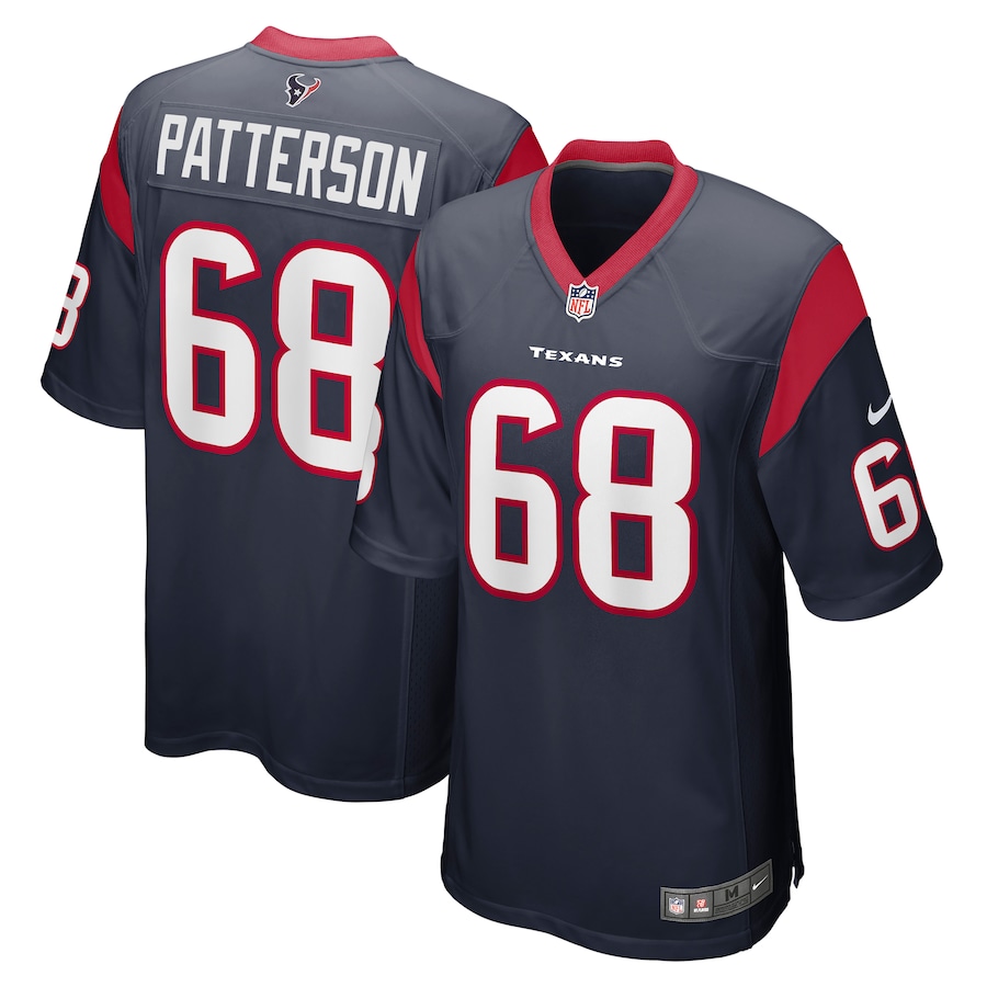 Men's Houston Texans Jarrett Patterson Nike Navy Team Game Jersey - Jersey