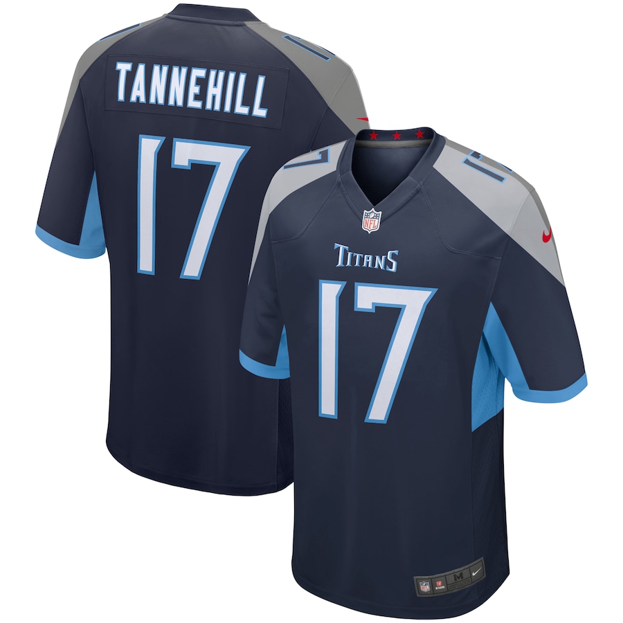 Men's Tennessee Titans Ryan Tannehill Nike Navy Game Player Jersey - Jersey