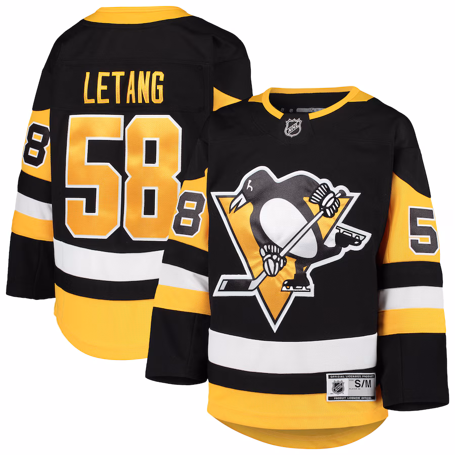 Youth Pittsburgh Penguins Kris Letang Black Premier Player Jersey - Jersey
