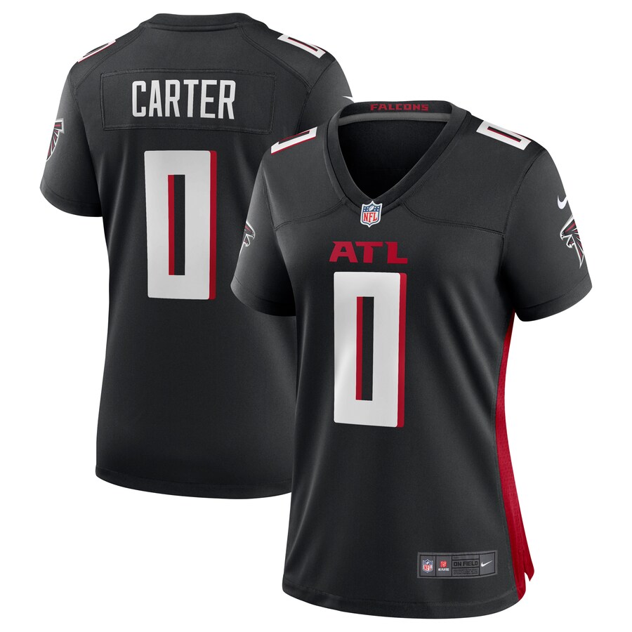 Women's Atlanta Falcons Lorenzo Carter Nike Black Game Player Jersey - Jersey