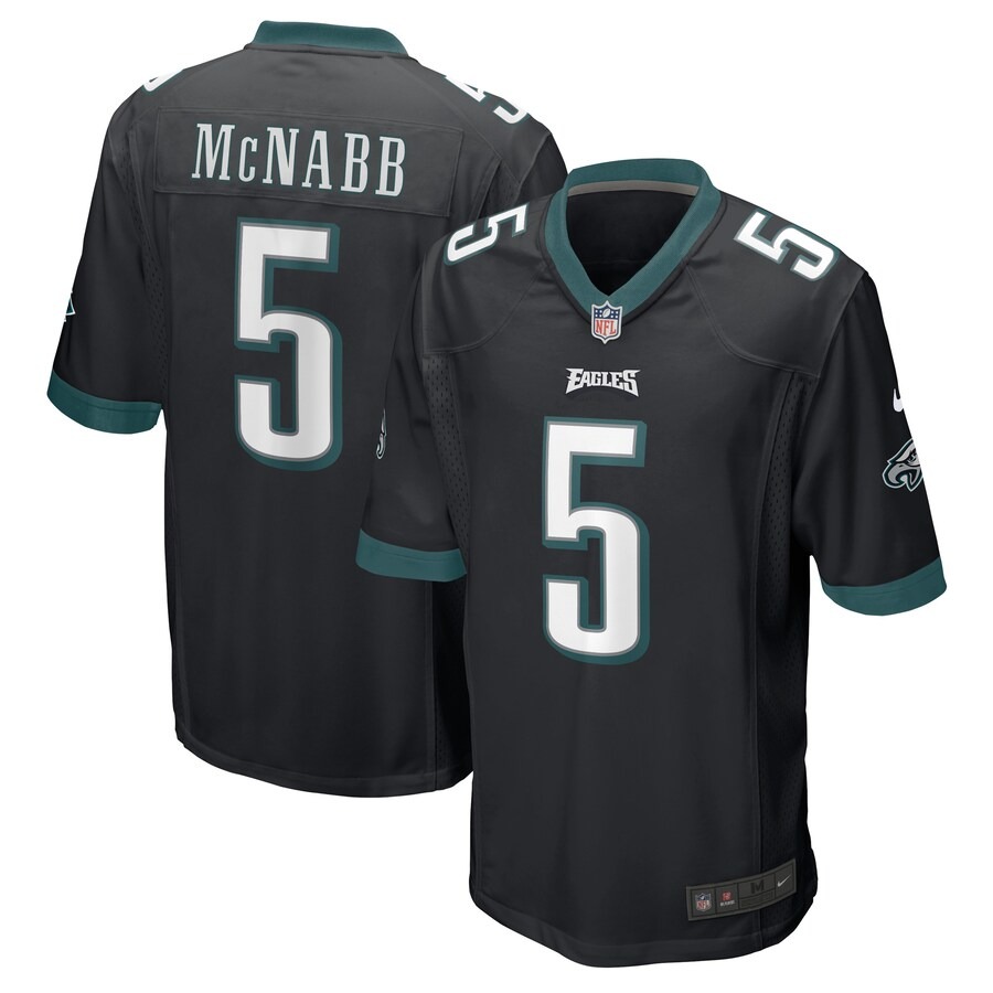 Men's Philadelphia Eagles Donovan McNabb Nike Black Retired Player Jersey - Jersey