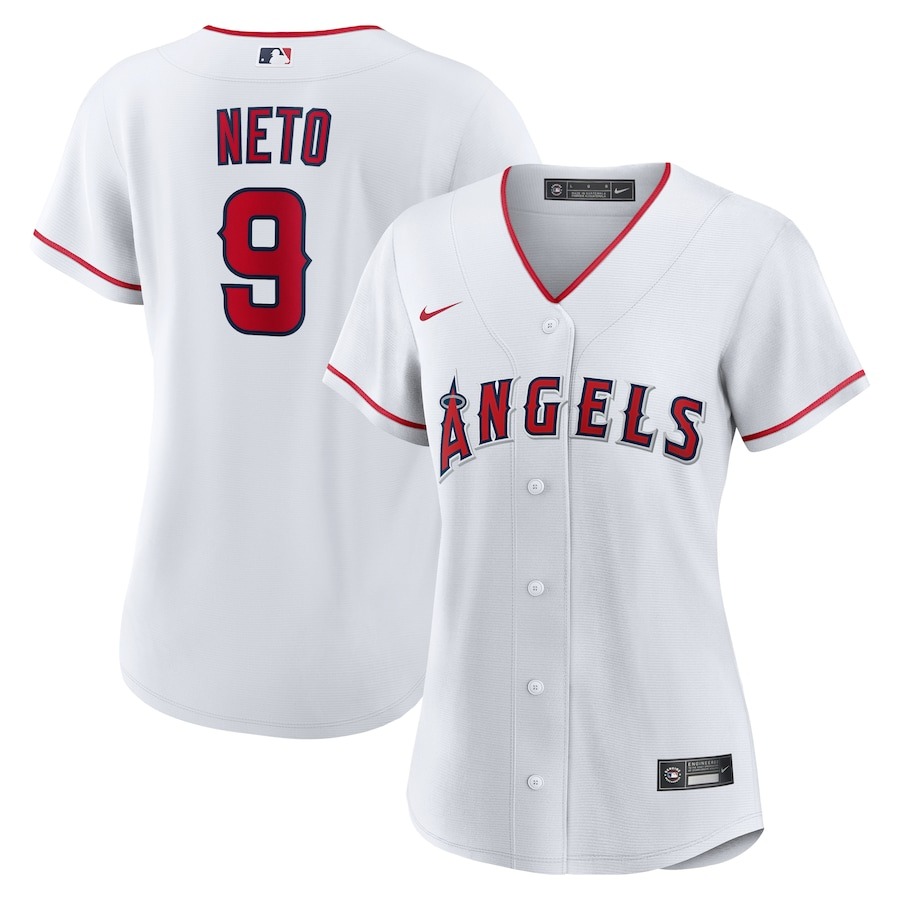 Women's Los Angeles Angels Zach Neto Nike White Home Replica Jersey - Jersey