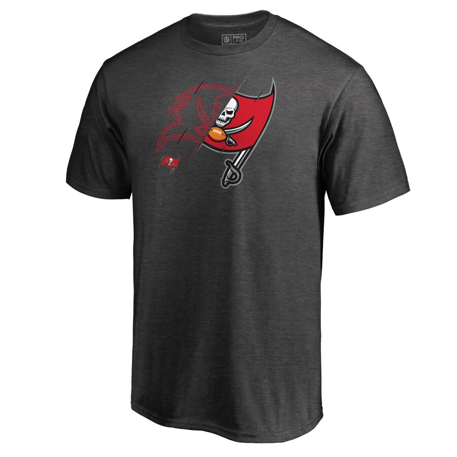 Men's Tampa Bay Buccaneers Heathered Gray X-Ray T-Shirt - Jersey
