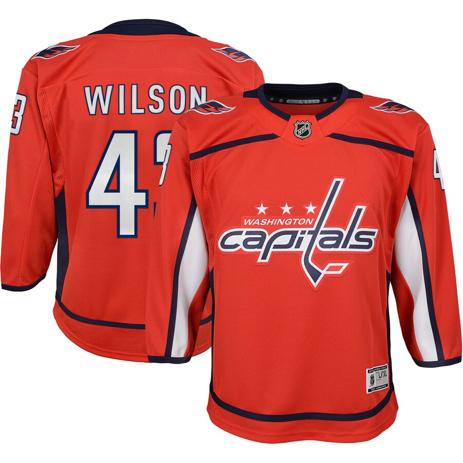Youth Washington Capitals Tom Wilson Red 2022/23 Premier Player Jersey - Jersey