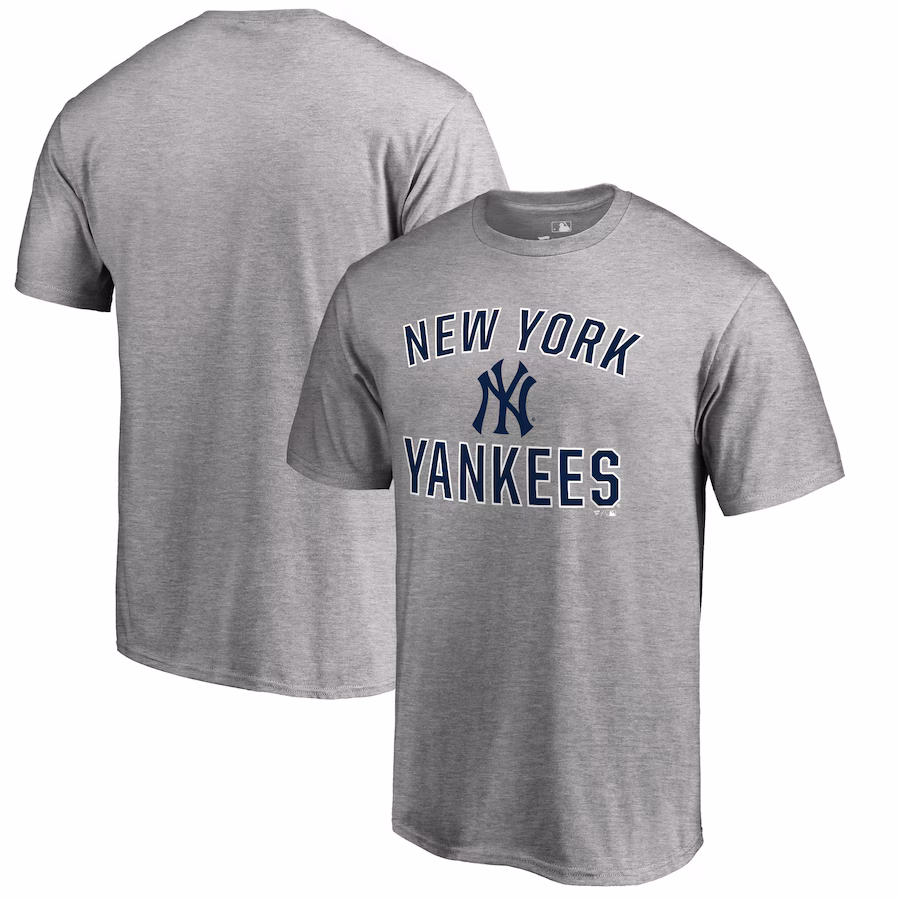 Men's New York Yankees Heather Gray Victory Arch T-Shirt - Jersey