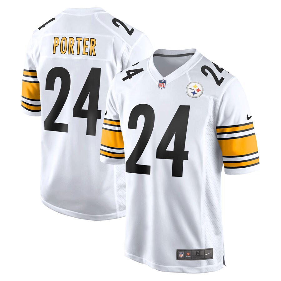 Men's Pittsburgh Steelers Joey Porter Jr. Nike White Away Game Jersey - Jersey