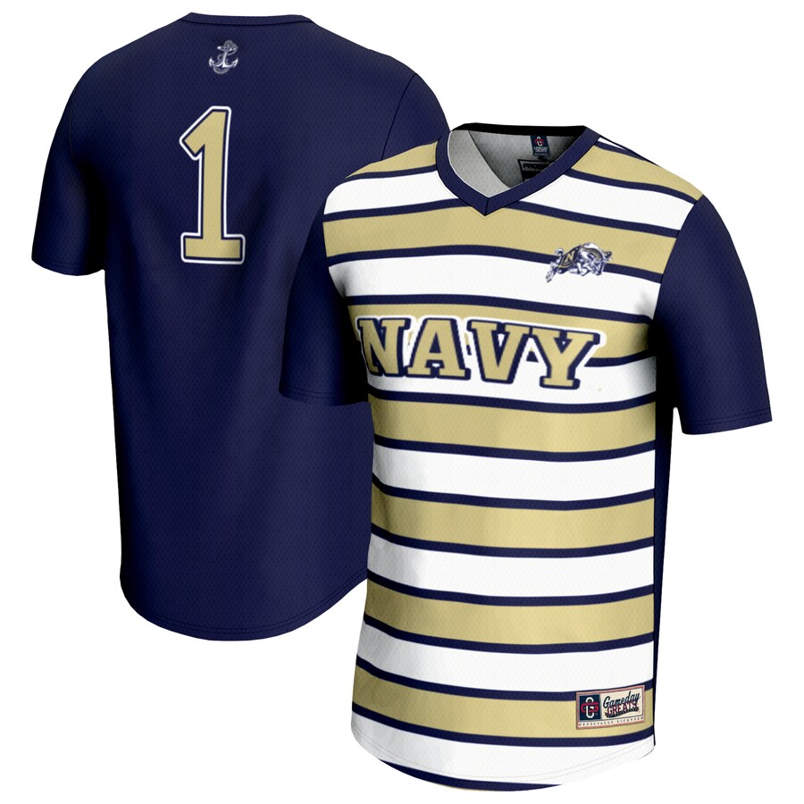 Unisex GameDay Greats #1 Navy Navy Midshipmen Lightweight Soccer Fashion Jersey - Jersey