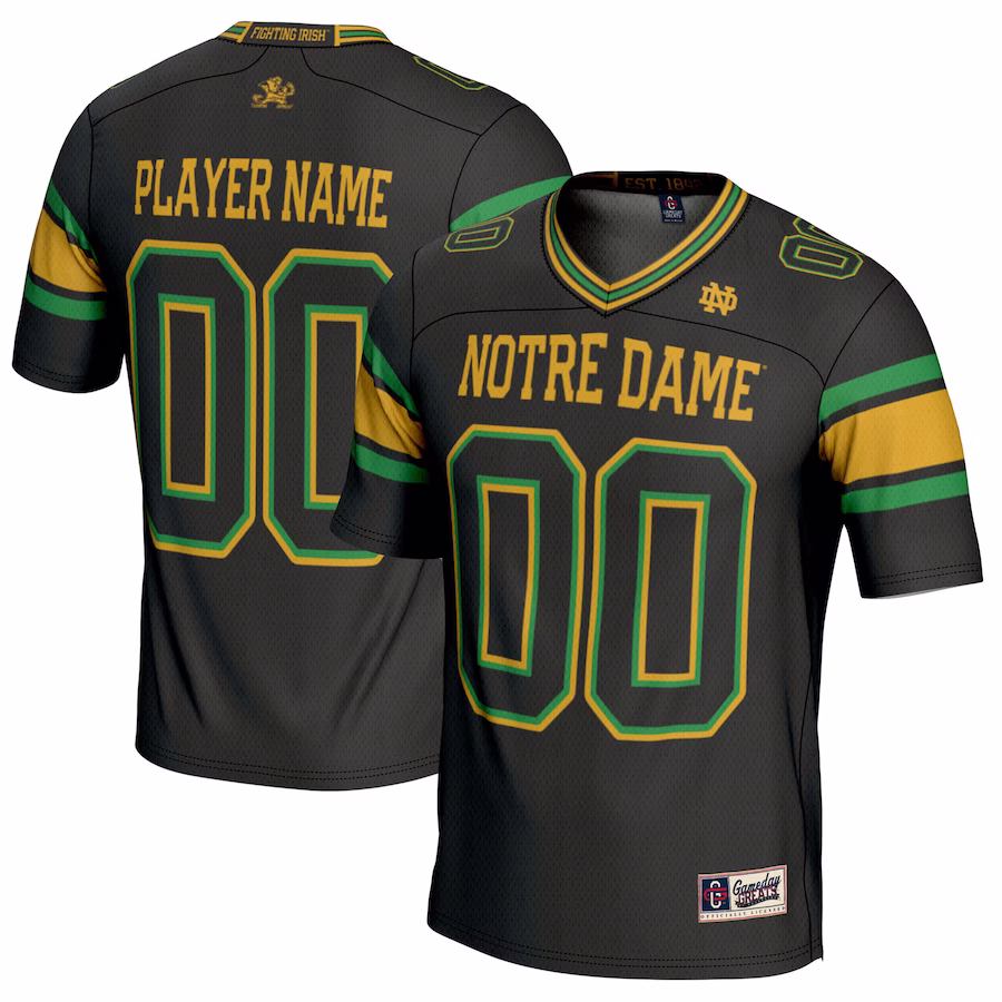 Notre Dame Fighting Irish GameDay Greats Youth NIL Pick-A-Player Football Jersey - Black - Jersey