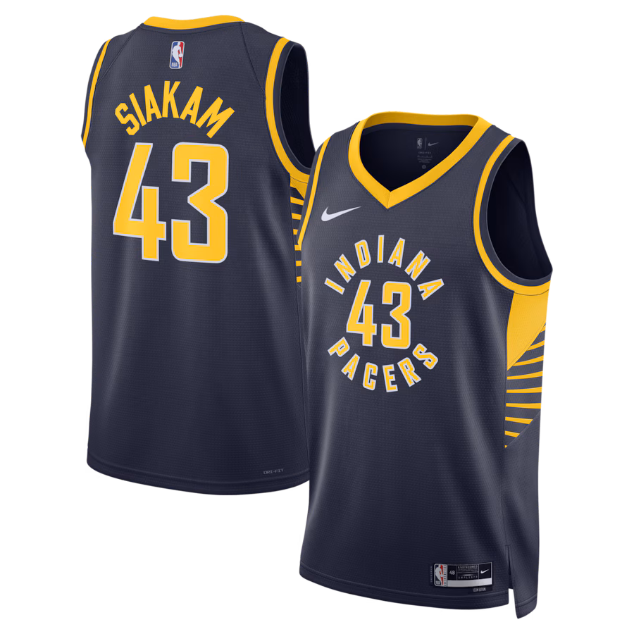 Unisex Indiana Pacers Pascal Siakam Nike Navy Swingman Jersey - Icon Edition - Jersey