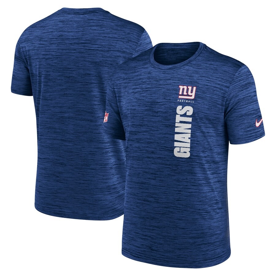 Men's New York Giants Nike Royal 2024 Sideline Velocity Performance T-Shirt - Jersey