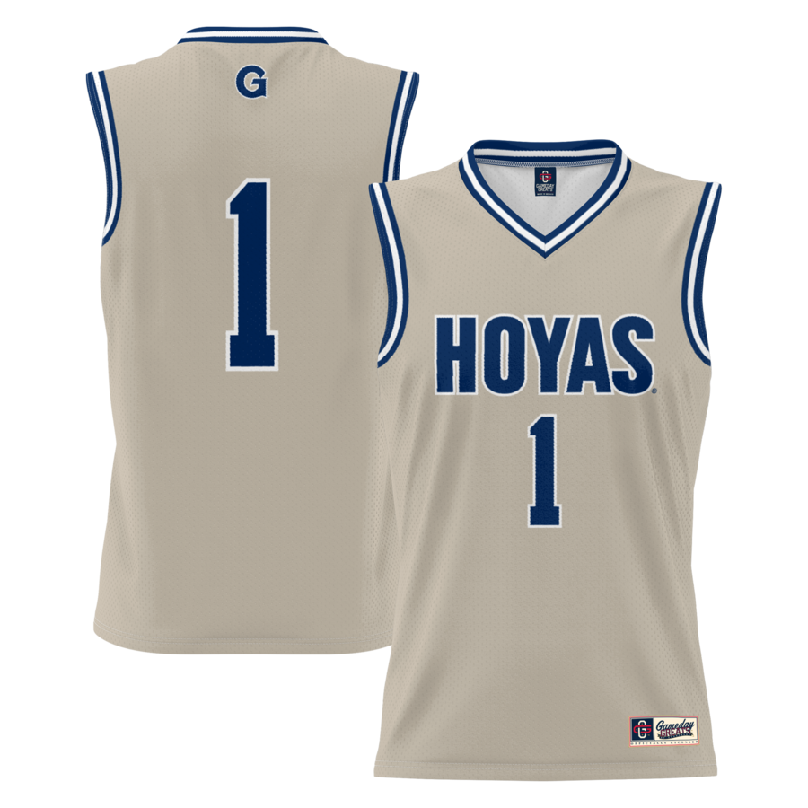 Youth GameDay Greats #1 Gray Georgetown Hoyas Lightweight Basketball Jersey - Jersey