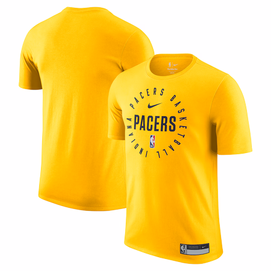 Men's Indiana Pacers Nike Gold 2024/25 Legend On-Court Practice Performance T-Shirt - Jersey