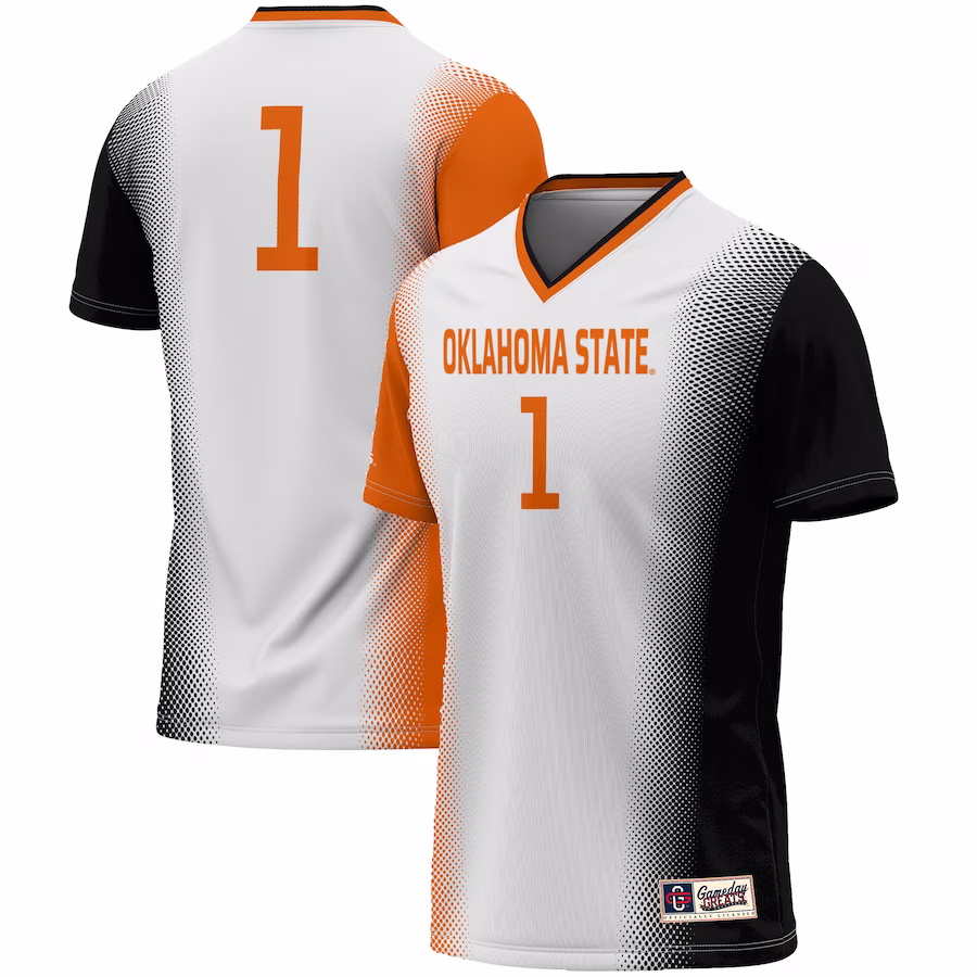 #1 Oklahoma State Cowboys GameDay Greats Youth  Lightweight Women's Soccer Jersey - White - Jersey