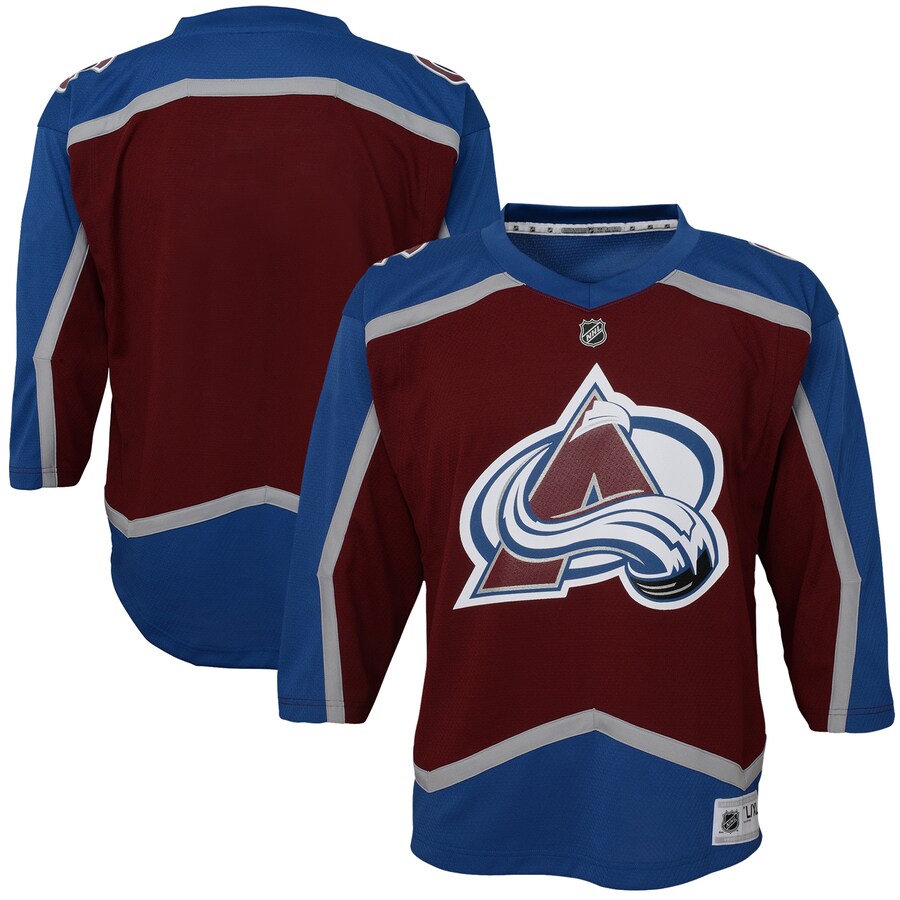 Youth Colorado Avalanche Burgundy Home Blank Replica Jersey - Jersey