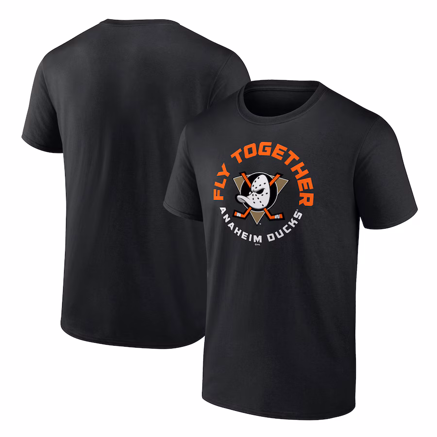 Men's Anaheim Ducks Black Represent T-Shirt - Jersey