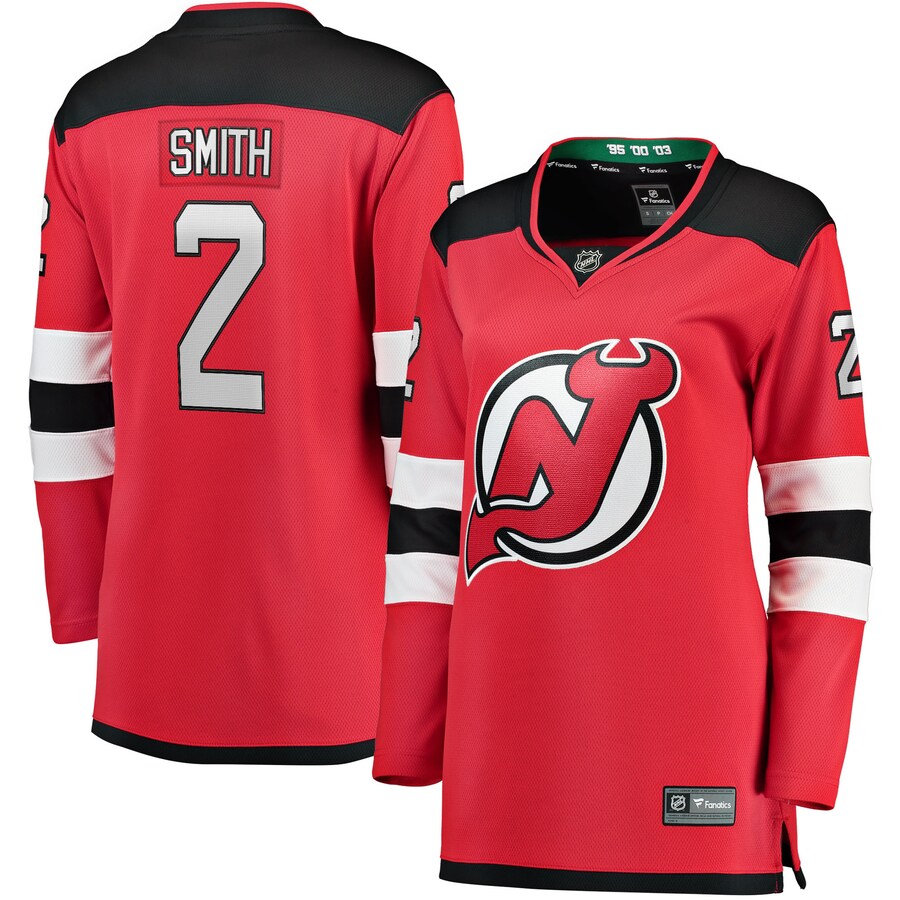 Women's New Jersey Devils Brendan Smith Fanatics Branded Red Home Breakaway Player Jersey - Jersey