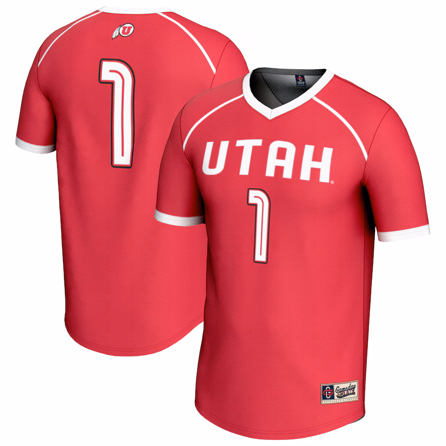 Youth GameDay Greats #1 Red Utah Utes Lightweight Women's Lacrosse Fashion Jersey - Jersey